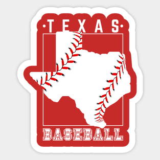 Texas Baseball Sticker